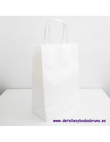 Bolsas de Papel Blancas con asa