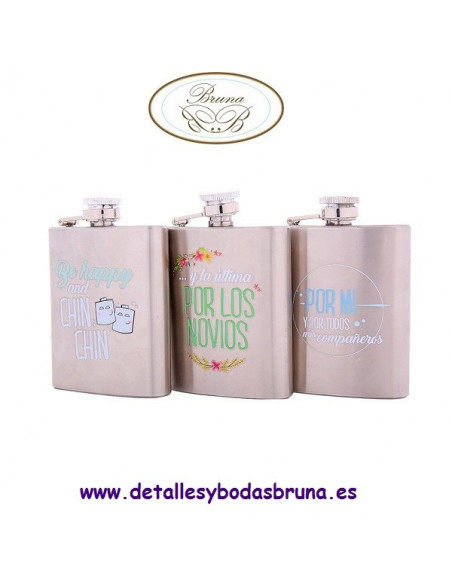 Petaca de Metal Mensajes 