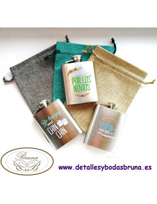 Petaca de Metal Mensajes 