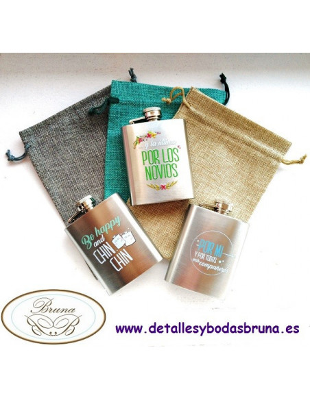 Petaca de Metal Mensajes 