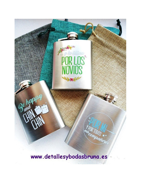 Petaca de Metal Mensajes 