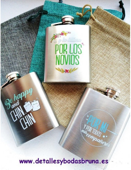 Petaca de Metal Mensajes 