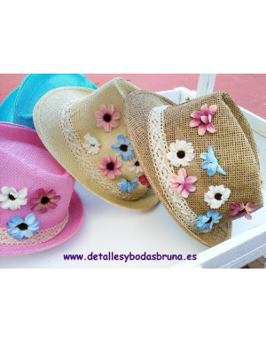 Sombrero Borsalino Floral  2