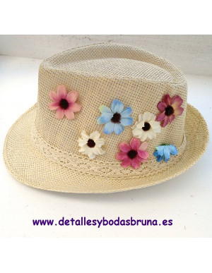Sombrero Borsalino Floral 