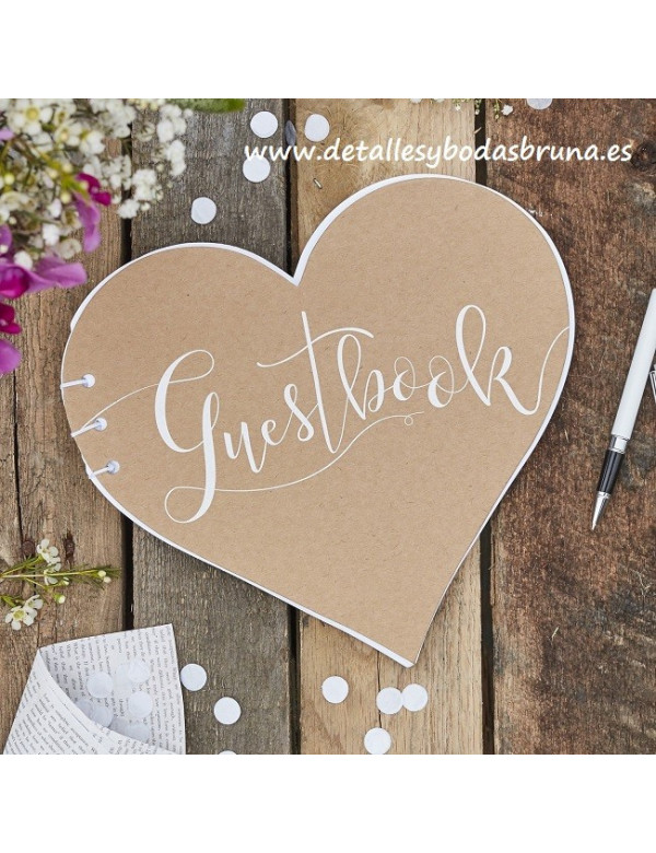 Libro de firmas de boda personalizado - Modelo miel