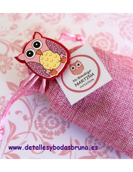 Pinzas Buho Rosa