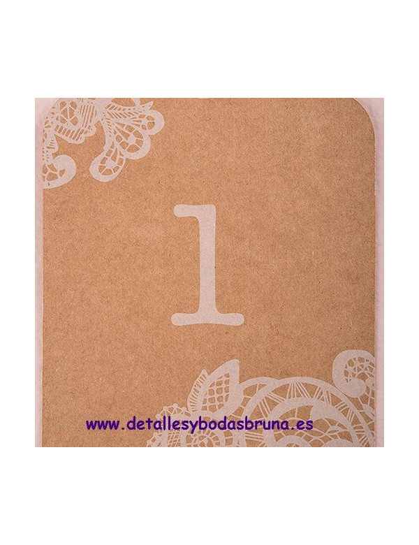 Números de Mesa Kraft