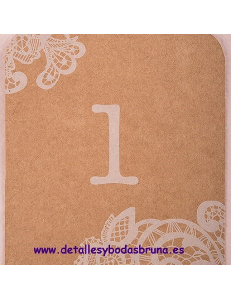 Números de Mesa Kraft