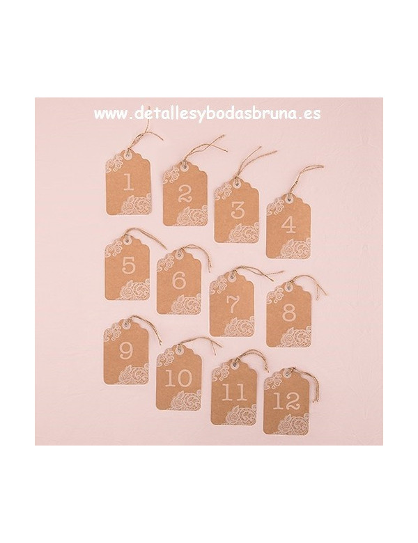 Números de Mesa Kraft