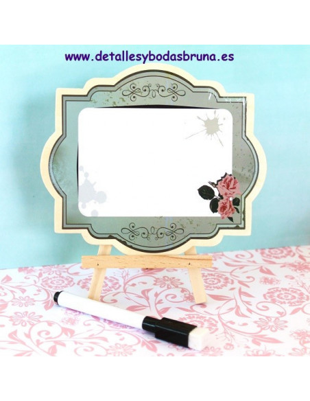 Pizarras Vintage Floral con Atril 