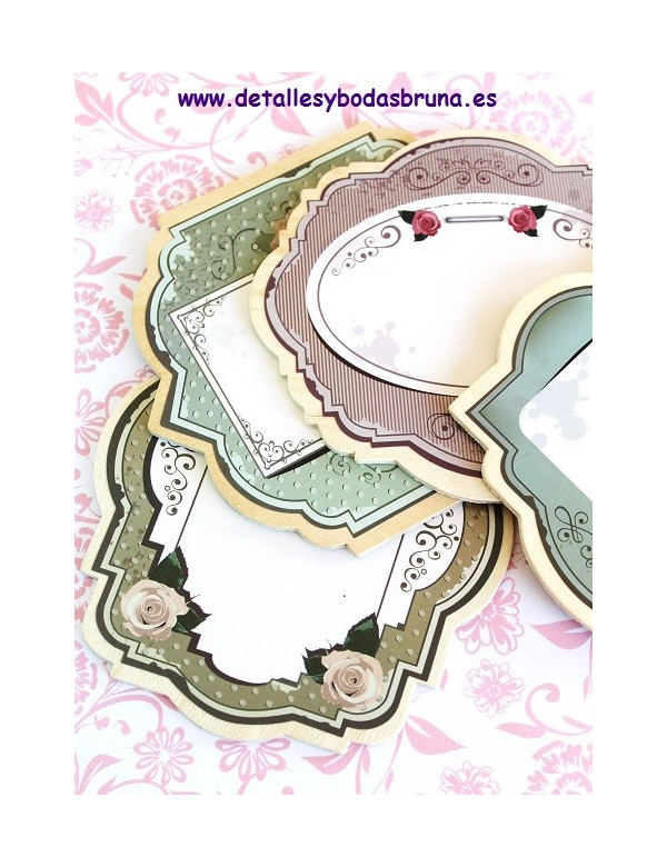 Pizarras Vintage Floral con Atril 