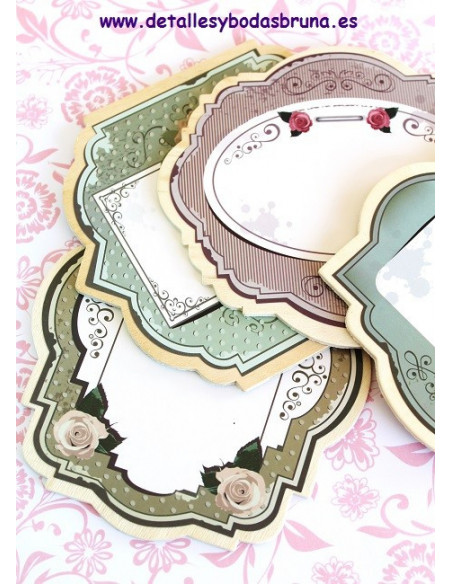 Pizarras Vintage Floral con Atril 