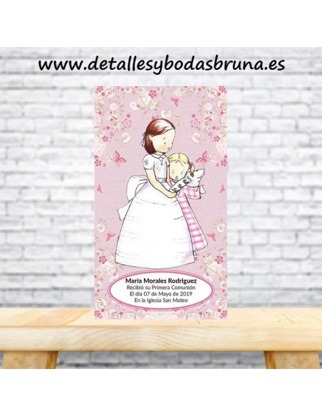 Recordatorio de Niña para Primera Comunión 