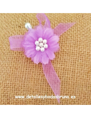 Alfiler Flor Morada 2