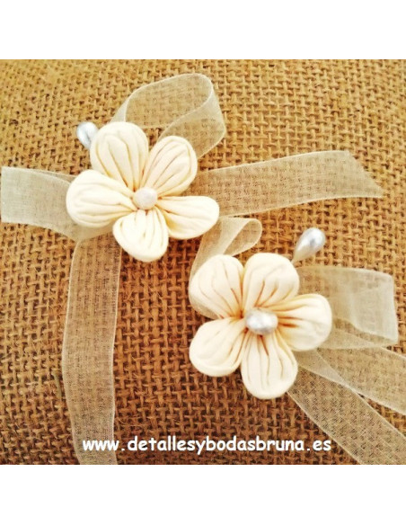 Alfiler Flor Salmon Claro