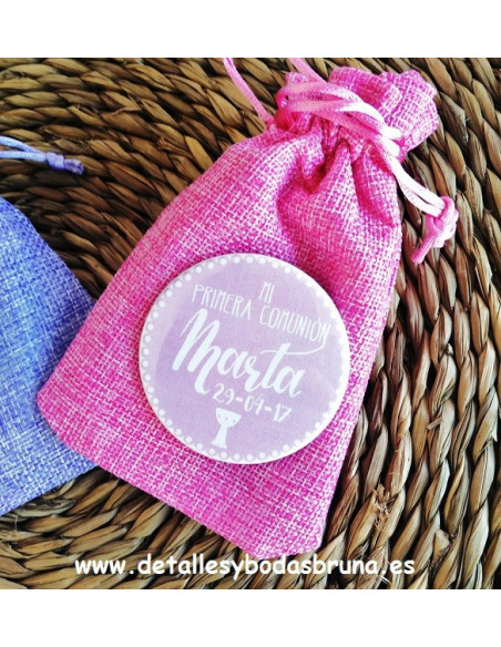 Espejos Personalizados Comunión Rosa