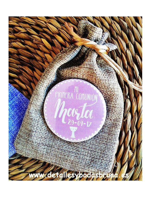 Espejos Personalizados Comunión Rosa