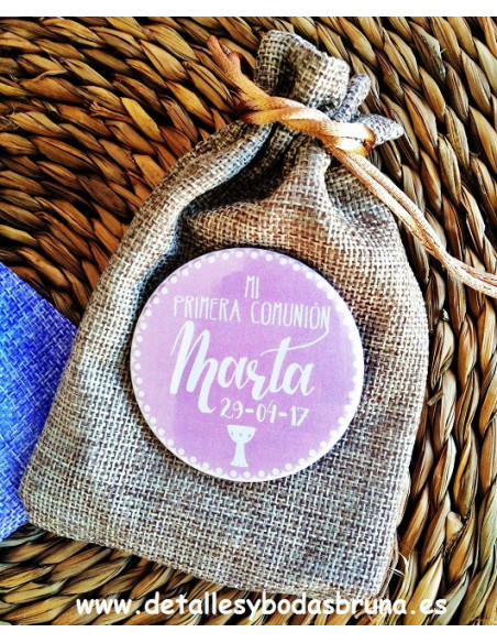 Espejos Personalizados Comunión Rosa