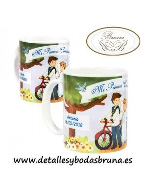 Taza Personalizada Comunión Niño