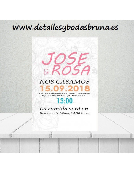 Invitación de Boda