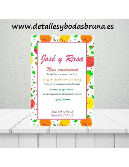 Invitaciones Baratas para Boda