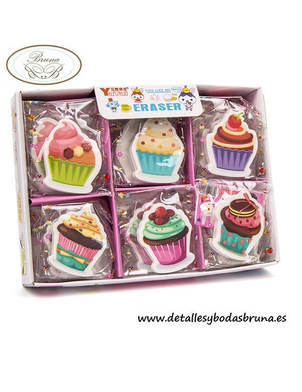 Caja de 30 Gomas Cupcake 