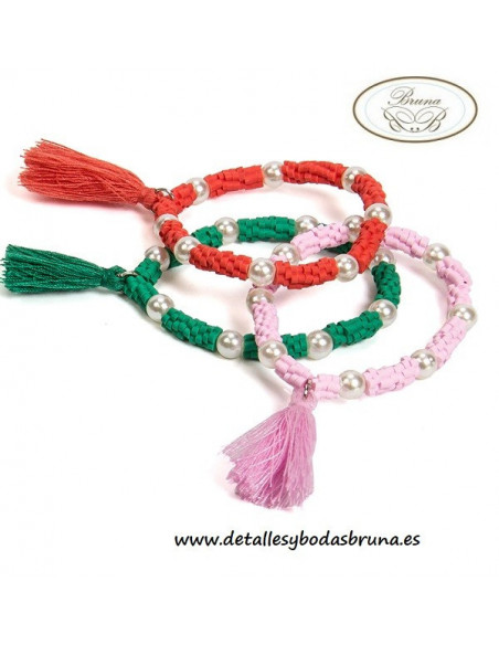 Pulseras Perlas Colores Surtidos