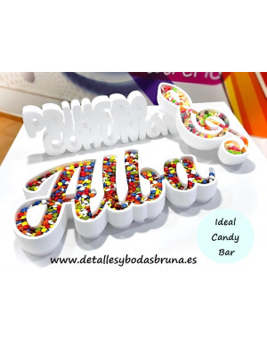 Letras Nombre de Corcho Comunion Clave de Sol