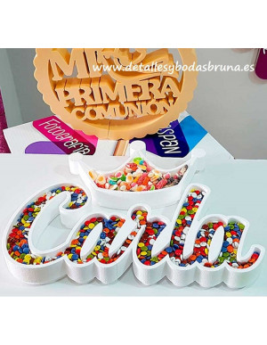 Nombre de Corcho Blanco para Chuches Candy Bar