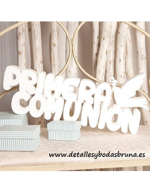Letras de Corcho Primera Comunión Paloma