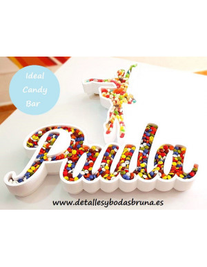 Letra Nombre de Corcho Comunion Cumpleaños Bailarina