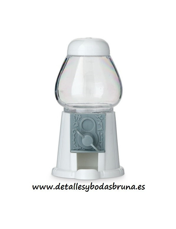 Mini Dispensador de Chicles Blanco VACÍO
