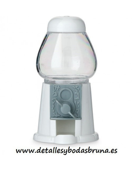 Mini Dispensador de Chicles Blanco VACÍO