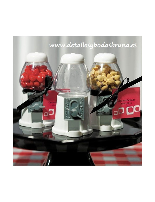 Mini Dispensador de Chicles Blanco VACÍO