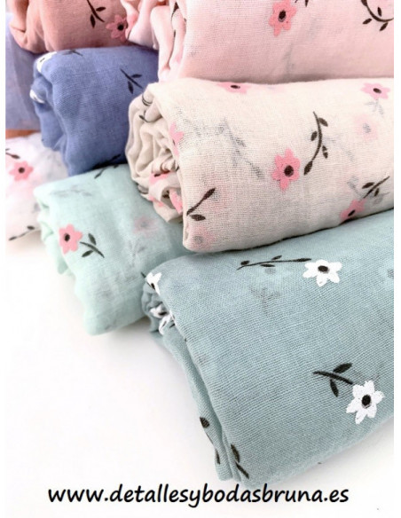 Pashmina de Viscosa Flor de Almendro -AGOTADO-