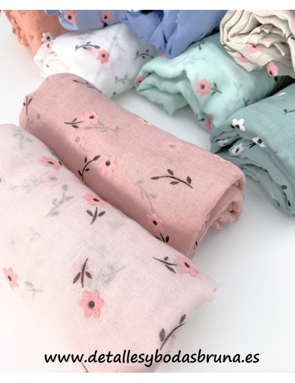 Pashmina de Viscosa Flor de Almendro -AGOTADO-