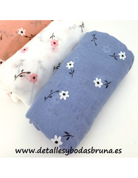 Pashmina de Viscosa Flor de Almendro -AGOTADO-