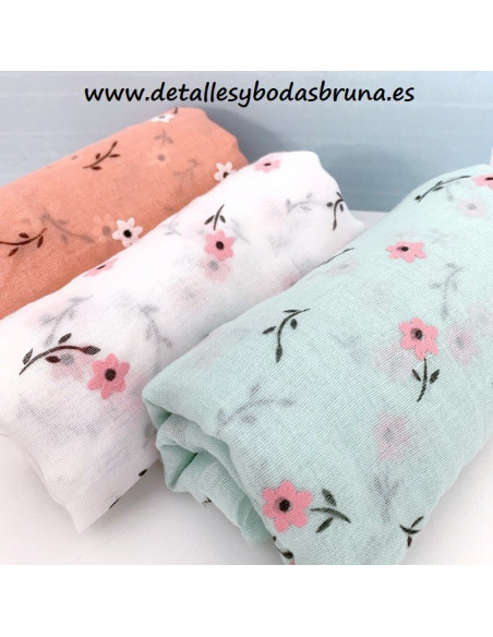 Pashmina de Viscosa Flor de Almendro -AGOTADO-