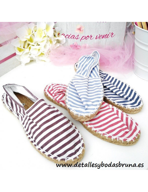 Alpargatas de Rayas Anchas (Lote 12 Pares)  - AGOTADO -
