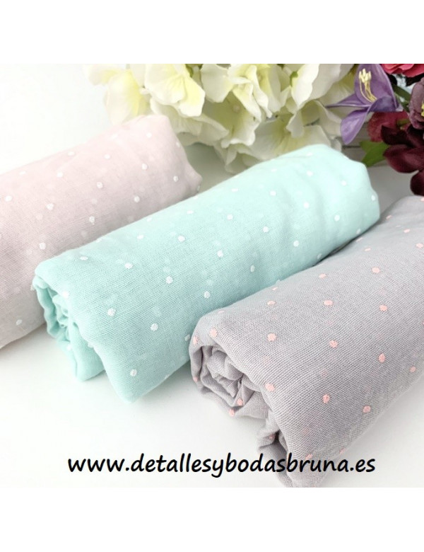 Pashmina Lunares Mini de Viscosa - AGOTADO -