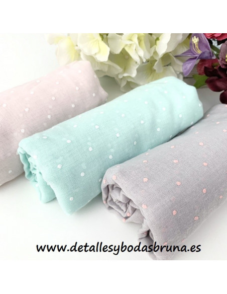 Pashmina Lunares Mini de Viscosa - AGOTADO -