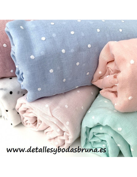 Pashmina Lunares Mini de Viscosa - AGOTADO -