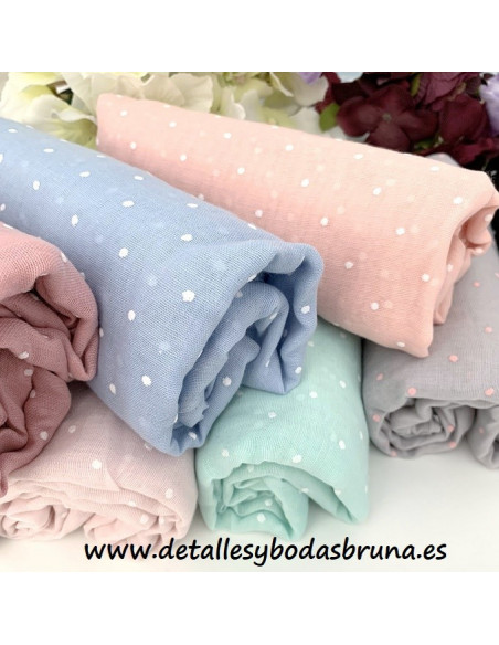 Pashmina Lunares Mini de Viscosa - AGOTADO -