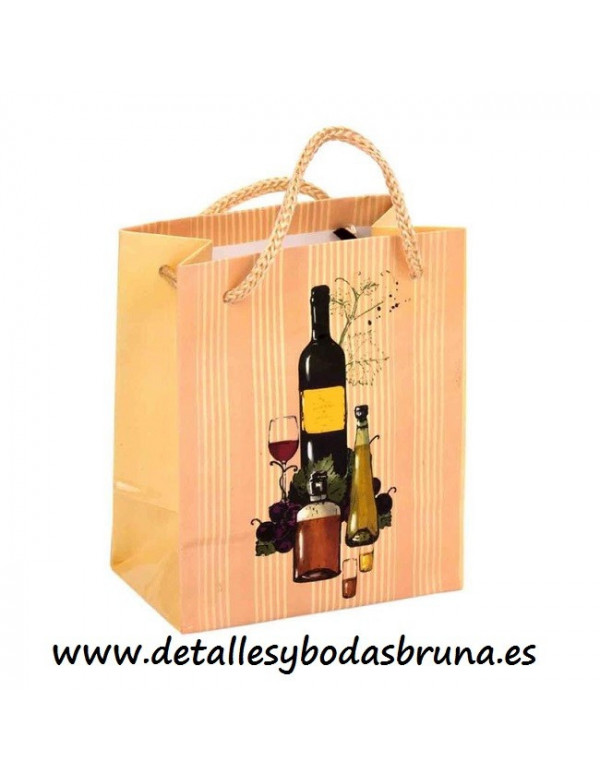 Bolsa Botella de Vino y Licores pequeña - Bolsas Baratas para Vino
