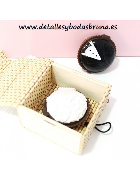 Caja de Bambú Novios para detalles - ULTIMAS 7 UNIDADES -