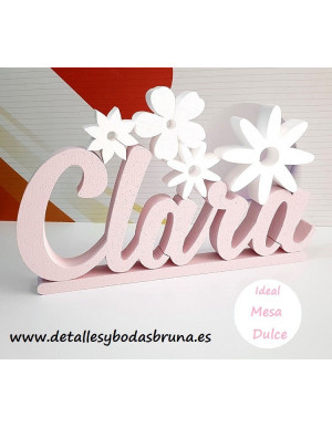 Nombre de Corcho Comunión con Flores