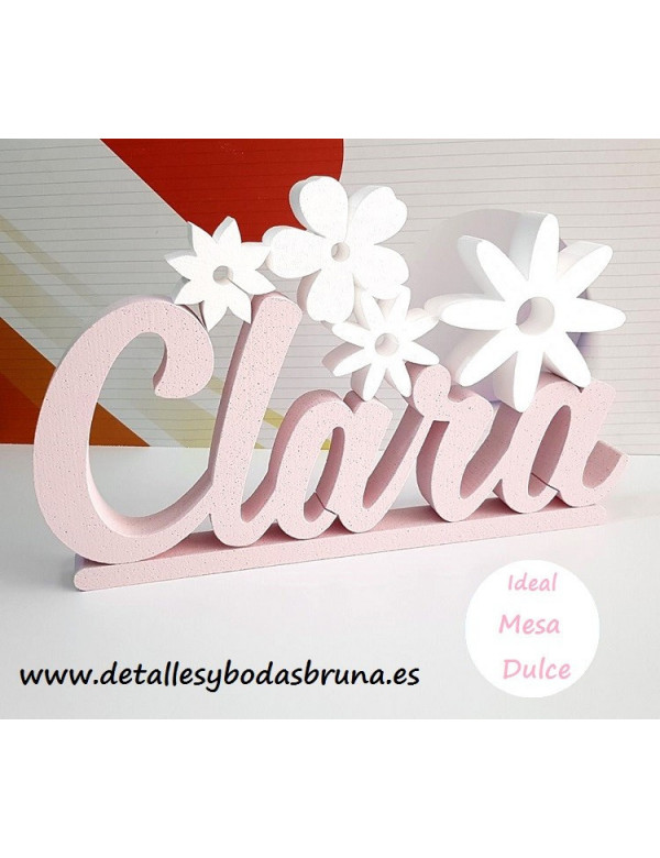 Nombre de Corcho Comunión con Flores