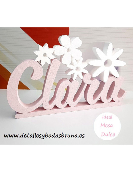 Nombre de Corcho Comunión con Flores