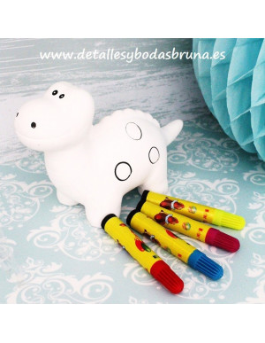 Hucha Animales para Colorear con Rotuladores 2