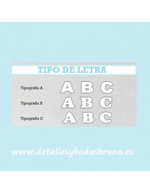 Letras Grandes para Boda 2